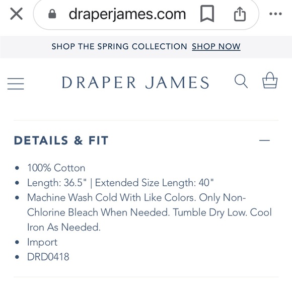 Draper James Chambray Ruffle Shift Dress. - Picture 3 of 3